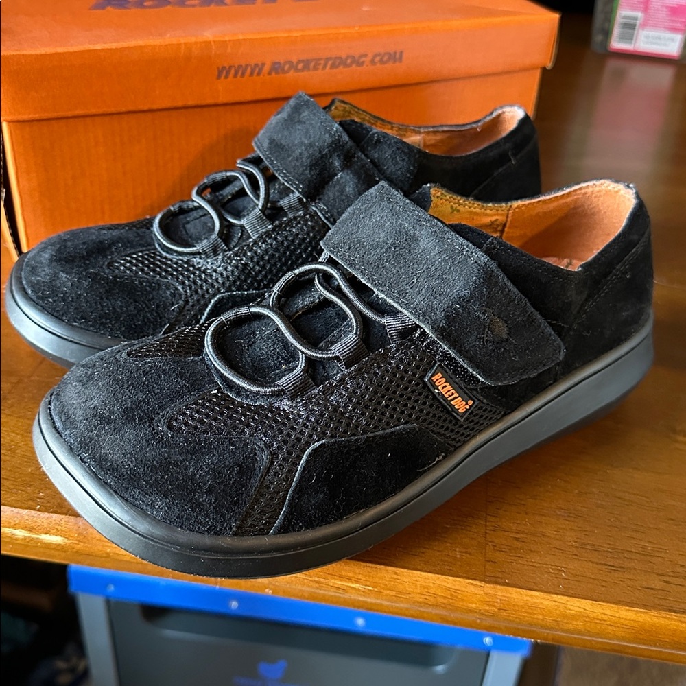 Rocket Dog Black Suede & Mesh Women’s Casual Flat - Picture 4 of 4